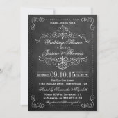 Invitations de Wedding shower de tableau de bord d (Devant)