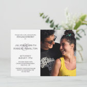 Invitations de Wedding shower Fiançailles photo mo (Debout devant)