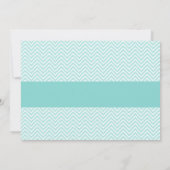 Invitations de Wedding showers Aqua Blue (Dos)