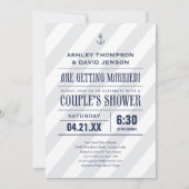 Invitations de Wedding showers nautiques (Devant)