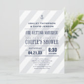 Invitations de Wedding showers nautiques (Debout devant)
