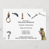 Invitations de week-end à l'unité blanche (Devant / Derrière)
