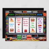 Invitations de week-end de Vegas Bachelorette de (Devant / Derrière)