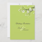 Invitations de White Sakura en fleurs (Devant)