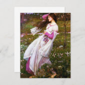 Invitations de Windflower de Waterhouse (Devant / Derrière)