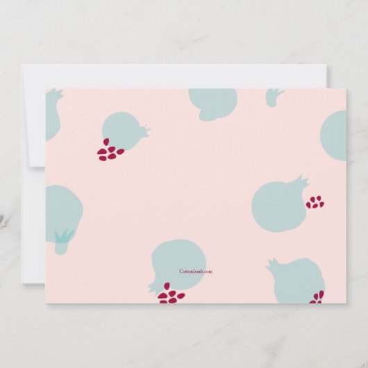 Invitations de Yalda de grenade (Dos)