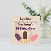 Invitations de Yummy Popsicle (Debout devant)