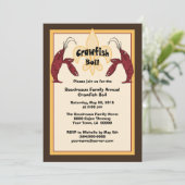 Invitations d'ébullition d'écrevisses de Cajun (Debout devant)