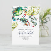 Invitations d'ébullition des fruits de mer (Debout devant)