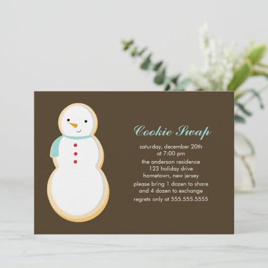 Invitations d'échange de cookies (Debout devant)