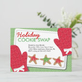 Invitations d'échange de cookies de Noël (Debout devant)