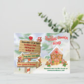 Invitations d'échange de cookies de vacances du Pô (Debout devant)