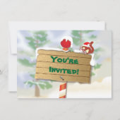 Invitations d'échange de cookies de vacances du Pô (Dos)