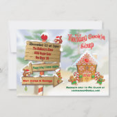 Invitations d'échange de cookies de vacances du Pô (Devant)