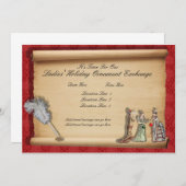 Invitations d'échange d'ornements de vacances pour (Devant / Derrière)