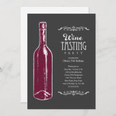 Invitations d'échantillon de vin (Devant / Derrière)