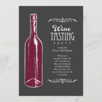 Invitations d'échantillon de vin