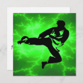 Invitations d'éclair des arts martiaux (Devant / Derrière)