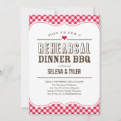 Invitations décontractées de dîner de répétition (Devant)