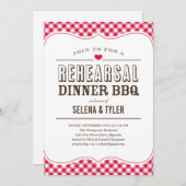 Invitations décontractées de dîner de répétition (Devant / Derrière)