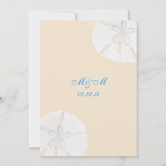 Invitations décontractées de mariage du dollar de (Dos)