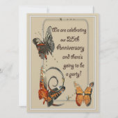 Invitations décontractées du 25e anniversaire (Devant)