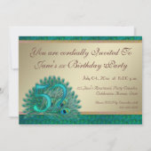 invitations décoratives élégantes de photo de (Dos)