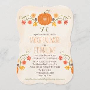 Invitations décorées d'un monogramme de mariage de