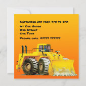 Invitations défonceuses de la partie de l'enfant (Dos)