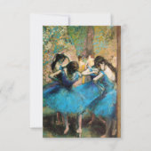 Invitations Degas Blue Dancers (Devant)