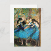 Invitations Degas Blue Dancers (Devant / Derrière)