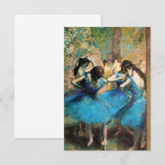 Invitations Degas Blue Dancers (Devant / Derrière)