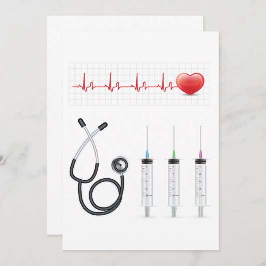 Invitations d'éléments de santé (Devant / Derrière)