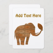 Invitations d'Elephant Tribal De l'environnement D (Devant / Derrière)