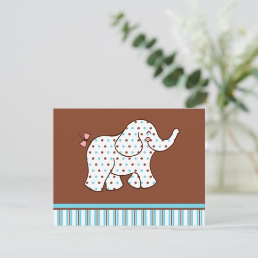 Invitations d'éléphants de bébé (Debout devant)