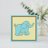 Invitations d'éléphants de bébé (Debout devant)