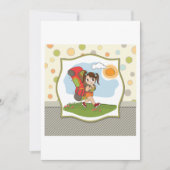 Invitations d'emballage de fille (Devant)