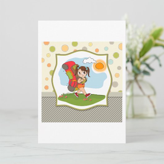 Invitations d'emballage de fille