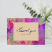 Invitations d'encre rose, violet, marbre vert (Debout devant)