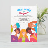 Invitations d'enfants souriants (Debout devant)