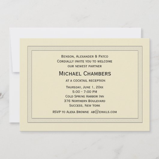 Invitations d'entreprise à plusieurs niveaux (Devant)