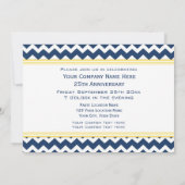 Invitations d'entreprise de fête d'anniversaire (Dos)