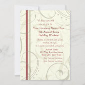 Invitations d'entreprise de week-end d'événement (Dos)