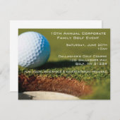 Invitations d'entreprise d'événement de golf (Devant / Derrière)
