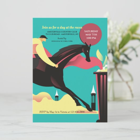 Invitations Derby Race Party (Debout devant)