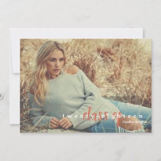 Invitations des diplômés de Burnt Orange Arrow (Devant)