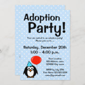 Invitations des faire-part d'adoption (Devant / Derrière)