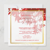 Invitations des Feuilles/mariages de automne de Re (Dos)