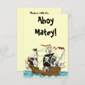 INVITATIONS des invitations 3.5x5 de partie de (Devant / Derrière)