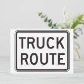 Invitations des panneaux d'itinéraire de camion (Debout devant)